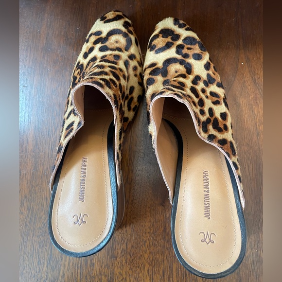 Johnston & Murphy Trista Mule Leopard Print Calf Hair - Picture 5 of 8